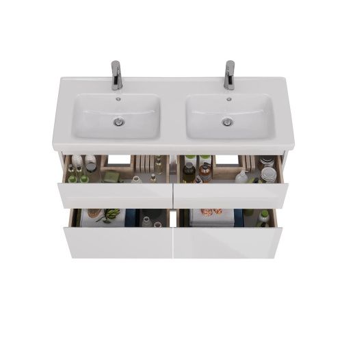 Тумба под раковину LeMark Combi LM03C125T 120х40 напольная цвет белый - фото 3