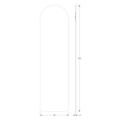 Зеркало Evoform Primary BY 0101 40х150 подвесное - фото 2