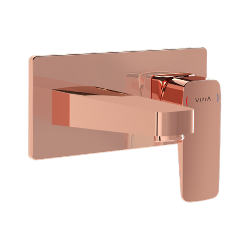 Смеситель для раковины Vitra Root Square A4273826EXP встраиваемый в стену медь