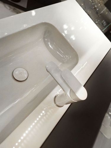 Смеситель AltroBagno Diretto AltroBagnoDiretto0107Bi на раковину белый - фото 5