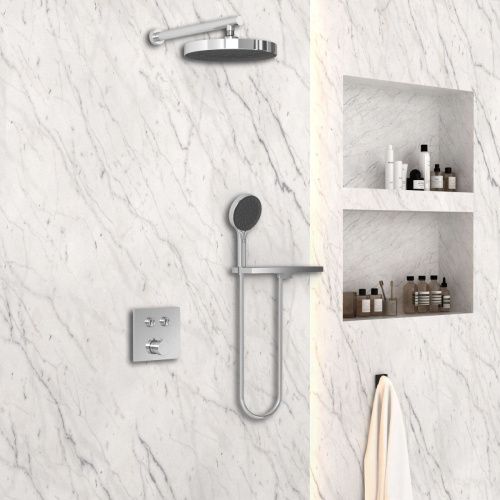 Душевая система Vincea VSFW-4I212RCH встраиваемая в стену цвет хром