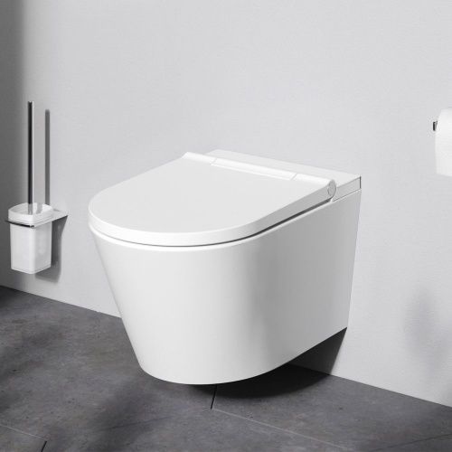 Унитаз подвесной Am.Pm Inspire CCC501700SC белый с сиденьем микролифт безободковый каскадный смыв - фото 3