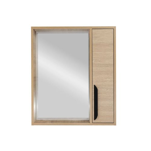 Зеркало-шкаф Viant КЕЛЬН VKEL60SD-ZSH 60х70 подвесной цвет белый/бежевый - фото 2