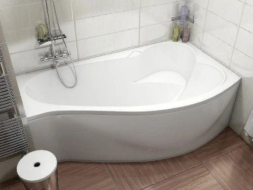 Ванна акриловая 1MarKa GRACIA 01гр1590п 150х90 пристенная асимметричная без каркаса - фото 3