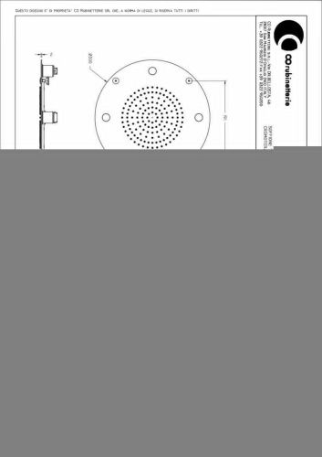 Верхний душ Graffio Kings KI570T/CR хром - фото 2