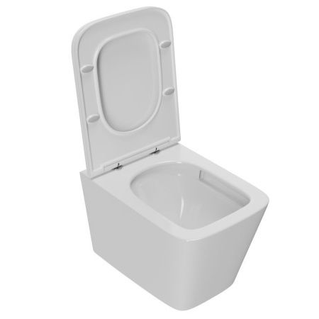 Унитаз подвесной Sintesi SIN-TS-BLT-172 белый безободковый с сиденьем микролифт душевой смыв