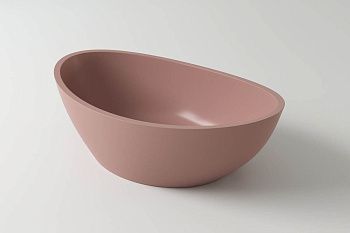 Раковина из искусственного камня Holbi EUROPE 1.02.005.11.3 50х30 накладная цвет розовый