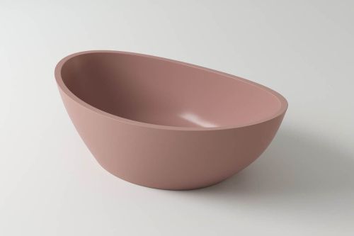 Раковина из искусственного камня Holbi EUROPE 1.02.005.11.3 50х30 накладная цвет розовый