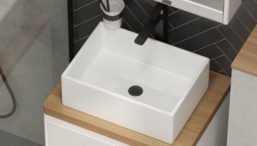 Раковина из сантехнического фаянса Velvex 7072 50х20 накладная цвет белый без отверстий под смеситель - фото 2