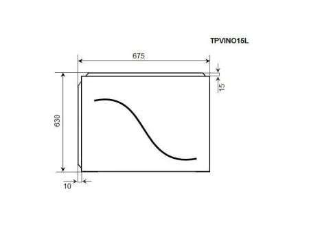 Торцевая панель Timo TPVINO15L