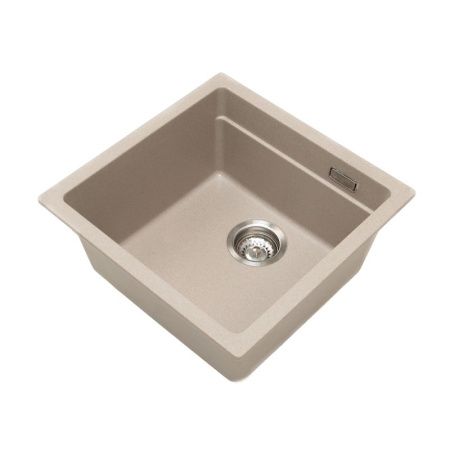 Кухонная мойка Grandex Aqua 500103 45х45 цвет бежевый поверхность матовая