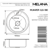 Кухонная мойка Melana 002/2 (*15) 40х40 цвет хром поверхность полированная