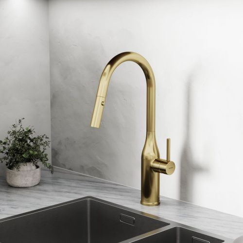 Смеситель для кухни Sancos Grand SC4002BG на мойку золото - фото 4