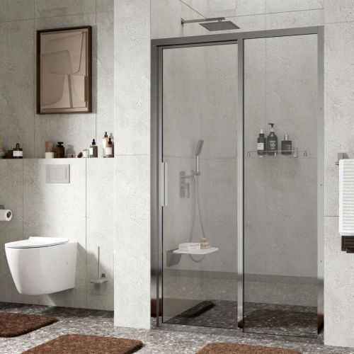 Душевая дверь Wasserkraft Lopau 32S 32S05R 120х200 стекло прозрачное профиль хром - фото 2