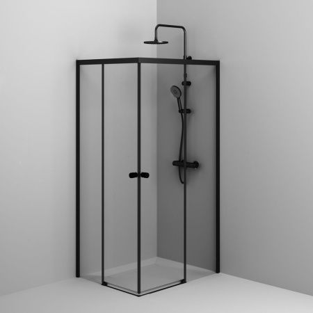 Душевой уголок Am.Pm X-Joy W94G-403-10080-BТ 100х80 стекло прозрачное профиль черный без поддона