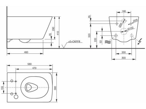 Чаша унитаза подвесная Toto CW522ERY#XW цвет белый без сиденья безободковая смыв торнадо - фото 2