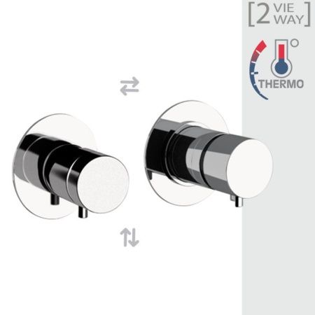 Смеситель для душа Daniel Tokyo TXT62515 встраиваемый в стену черный с термостатом