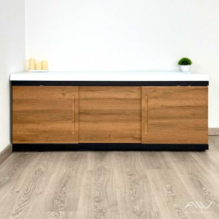 Экран под ванну Alavann Alt 150 см ALV1201002 фронтальный МДФ раздвижной коричневый