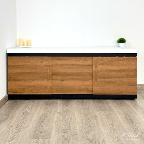 Экран под ванну Alavann Alt 170 см ALV1203002 фронтальный МДФ раздвижной коричневый - фото 5