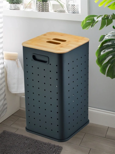 Корзина для белья WeltWasser WW NANSY BL 55L (10000013377) - фото 2