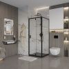 Душевой уголок Niagara Nova NG-83-8AB-A80B 80х80 стекло прозрачное профиль черный без поддона