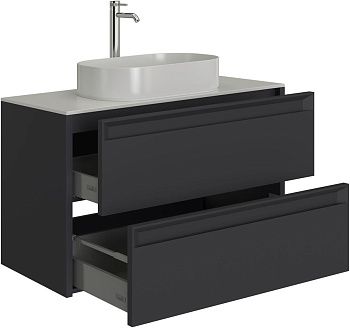 Тумба под раковину Allen Brau Fantasy 2.0 1.11003.AM 2.0 100х50 подвесная цвет черный