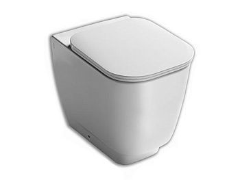 Чаша унитаза приставная Hatria FUSION 48 YXZK01 цвет белый без сиденья душевой смыв