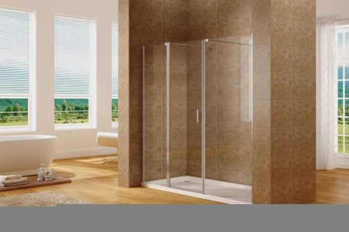 Душевая дверь Aquanet Cinetic AE12-N-120H190U-CT + AE12-F-90H190U-CT 205х190 стекло прозрачное профиль хром - фото 2