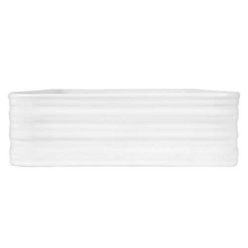 Раковина из сантехнического фарфора Bond Cube S64-680 70х40 накладная цвет белый без отверстий под смеситель - фото 5