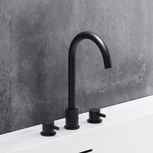 Смеситель Damixa Scandinavian Pure 360200300 на раковину черный - фото 5