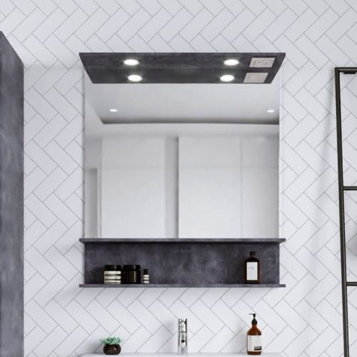 Зеркало с подсветкой Бриклаер Чили 4627125415173 80х90 подвесное - фото 2