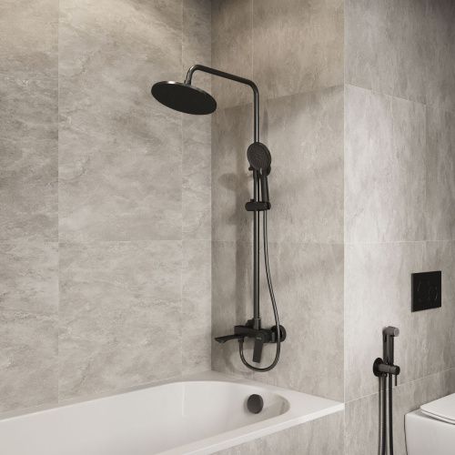 Душевая стойка Grossman Galaxy 500.K35.01.420 настенная цвет черный - фото 3