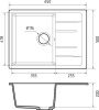 Кухонная мойка Granfest Quadro Q-650L терракот 65х50 цвет коричневый поверхность матовая