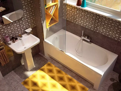 Ванна акриловая Alba Spa MIAMI ВПР0250300100 170х75 пристенная прямоугольная без ножек - фото 3