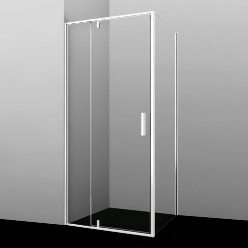 Душевой уголок Wasserkraft 19P18 100х90 стекло прозрачное профиль белый без поддона - фото 3