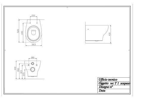 Чаша унитаза подвесная Disegno Ceramica Touch1 T100500001 цвет белый без сиденья безободковая - фото 2