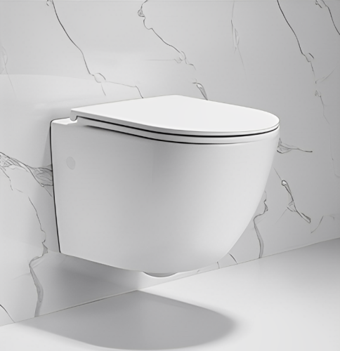 Унитаз подвесной Cerutti SPA CT7183 белый с сиденьем микролифт безободковый каскадный смыв - фото 2