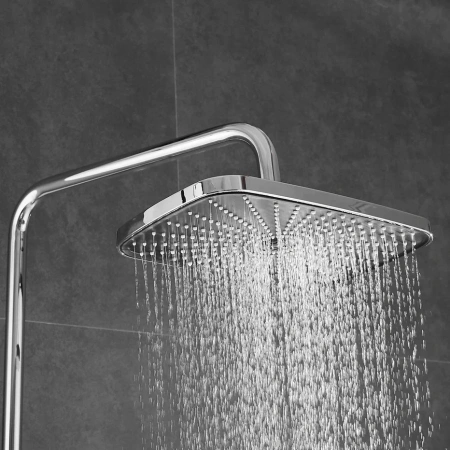 Душевая стойка Shevanik S8536 настенная цвет хром