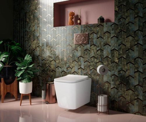 Унитаз подвесной Ceramica Nova CUBIC CN1806 белый с сиденьем микролифт безободковый душевой смыв - фото 3