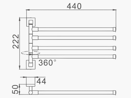 Полотенцедержатель D-Lin D255222
