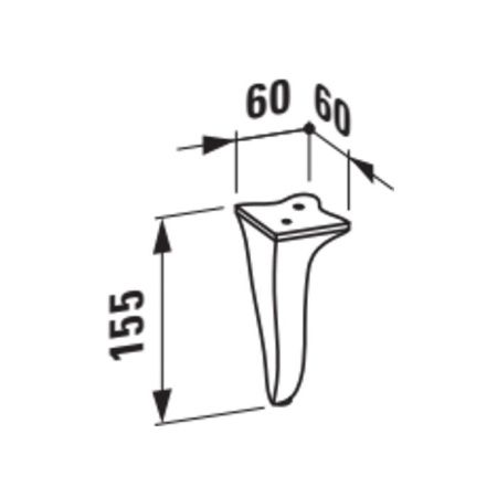 Ножки для тумбы Laufen New Classic 4.0607.4.085.631.1