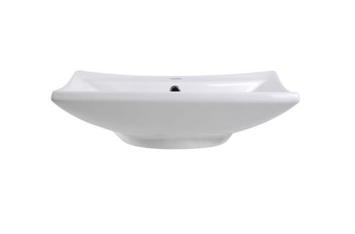 Раковина из сантехнического фарфора Aquatek AQ5518-00 60х50 накладная цвет белый 1 отверстие под смеситель - фото 3