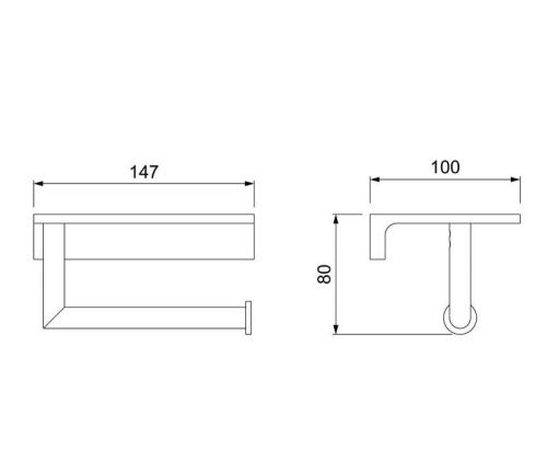 Бумагодержатель Timo Selene 10040/00 - фото 2