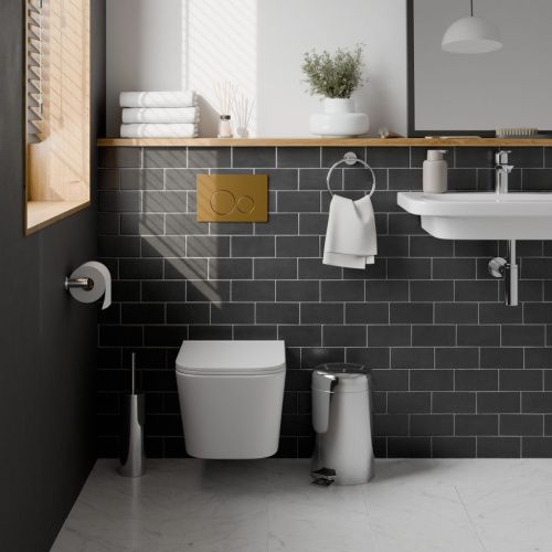 Клавиша смыва механическая Iberica Blanca INOX-O IB.B081.005.003 цвет желтый - фото 3