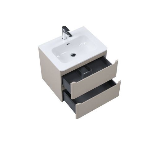 Тумба с раковиной Iddis Edifice EDI60C0i95K 60х50 подвесная цвет бежевый - фото 3