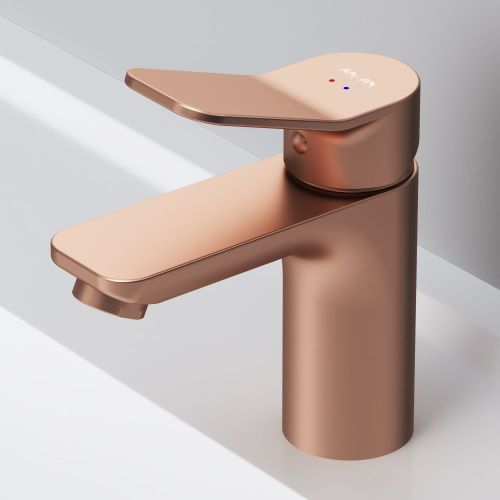 Смеситель Am.Pm X-Joy F85A02144 на раковину розовое золото - фото 5