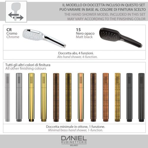 Смеситель для ванны Daniel Tiara TA610-14 настенный белый - фото 2