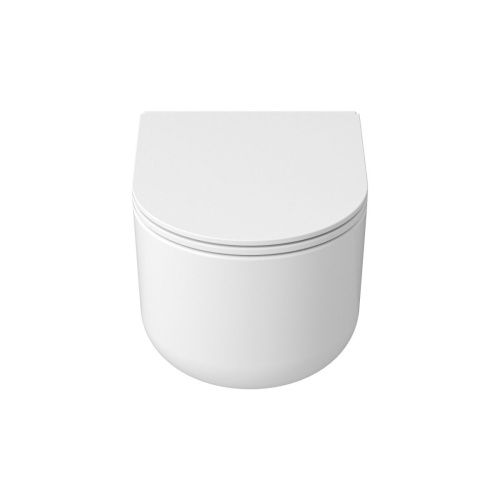 Унитаз подвесной Grossman Торнадо GR-4416SQ белый с сиденьем микролифт безободковый смыв торнадо - фото 2