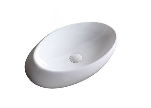 Раковина из сантехнического фарфора Cerutti SPA CR0058A 50х30 накладная цвет белый без отверстий под смеситель - фото 3