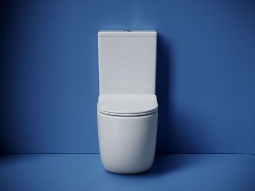 Унитаз напольный с бачком Ceramica Nova METROPOL CN4001T белый с сиденьем микролифт безободковый смыв торнадо - фото 3